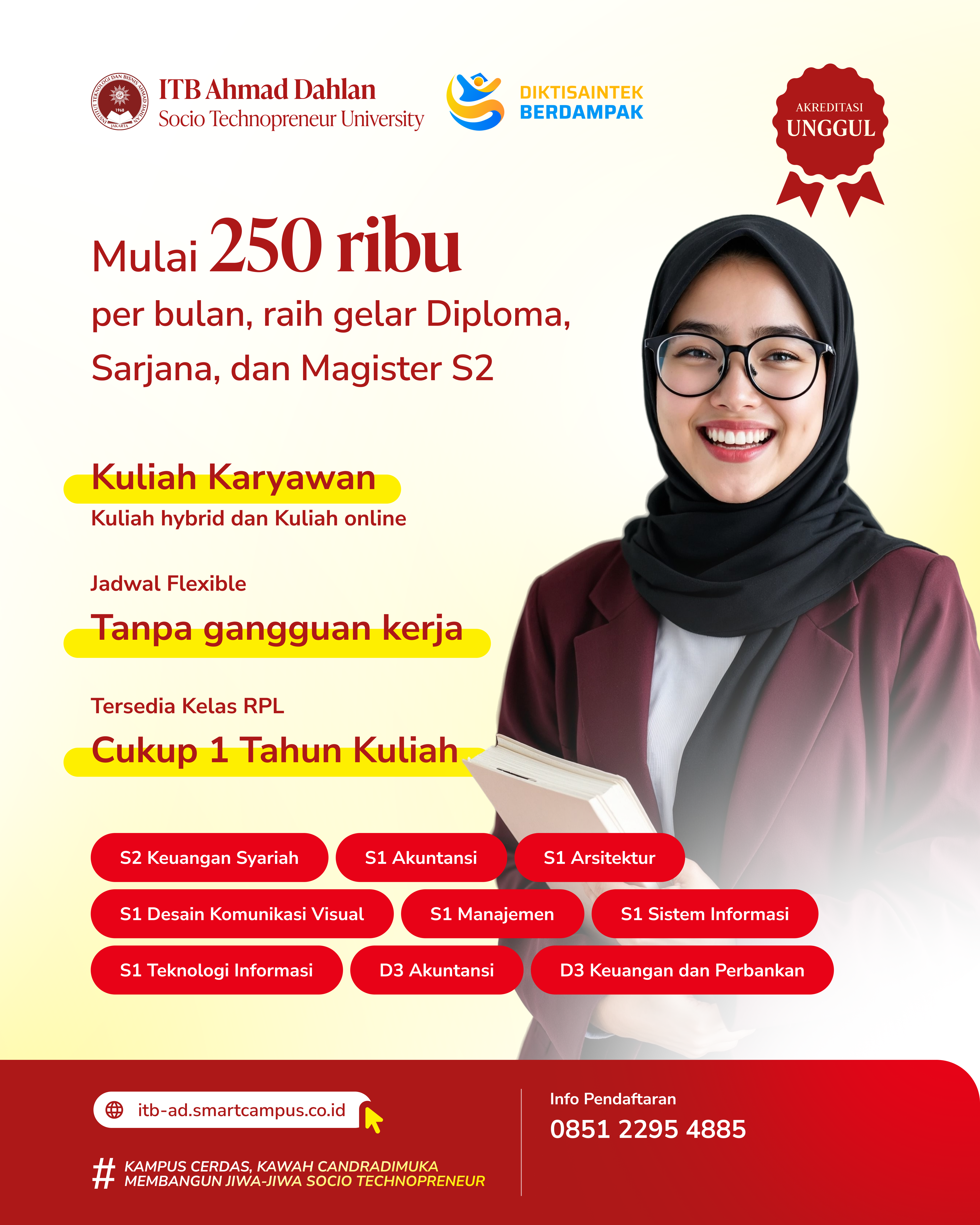 KULIAH KARYAWAN ONLINE DI JAKARTA – JURUSAN S1 SISTEM INFORMASI DI ITB AHMAD DAHLAN